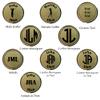 Personalized Hat Clip Golf Ball Marker Set~3 Finishes~9Engraving Styles (Brass-2 Letter Monogram w/Text) view 2