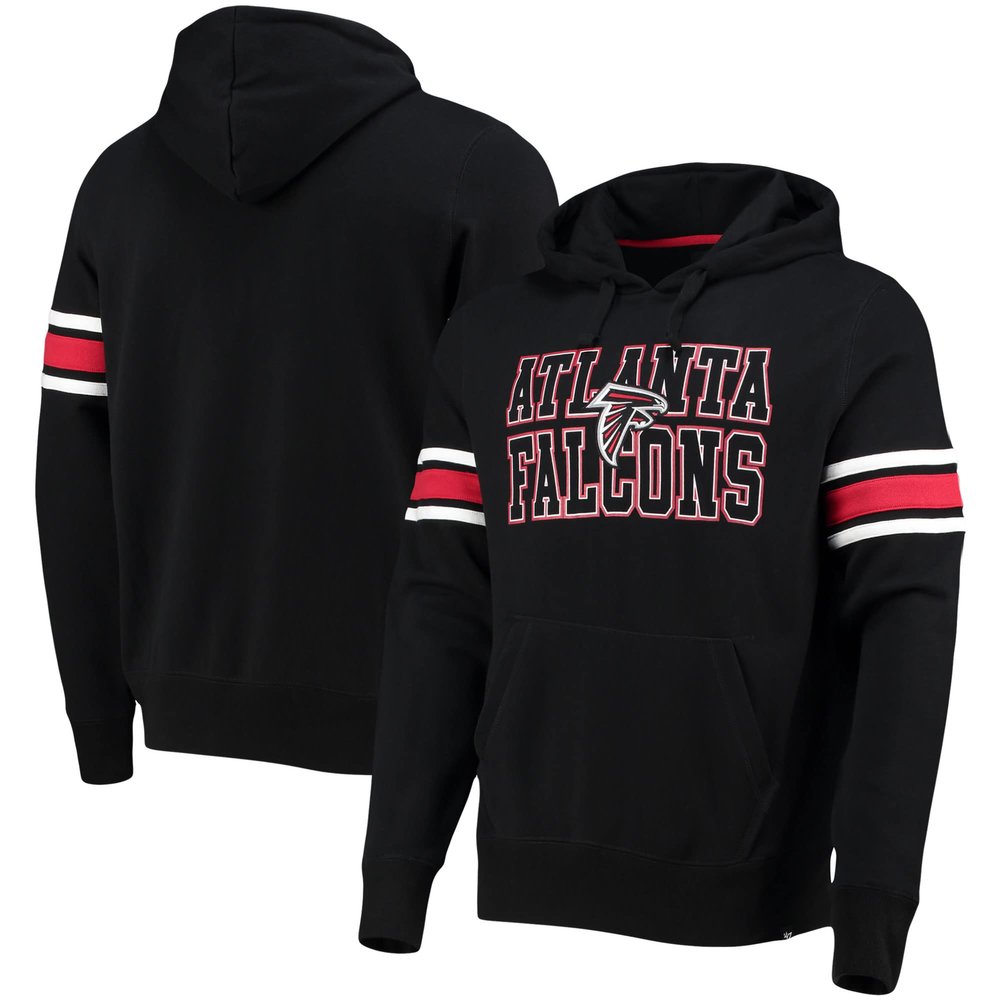 47 Men's Black Atlanta Falcons Double Block Pullover Hoodie