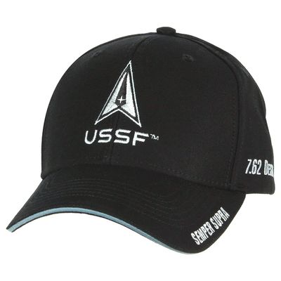 7.62 Design U.S. Space Force Logo Twill Baseball Hat Black