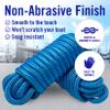 Dock Lines for Boats 1/2" x 25ft, 2 Pack Double Braided Nylon Boat Rope with 12" Loop, Marine Grade Mooring Line for Docking, Blue - Better Boat view 4