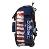 Boombah Catchers Superpack Hybrid Rolling Bat Bag - USA Stars & Stripes Navy/Red/White - Wheeled & Backpack Version view 4