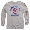 South Carolina State University Official Bulldogs Logo Unisex Adult Long-Sleeve T Shirt,Athletic Heather, 3X-Large view 1