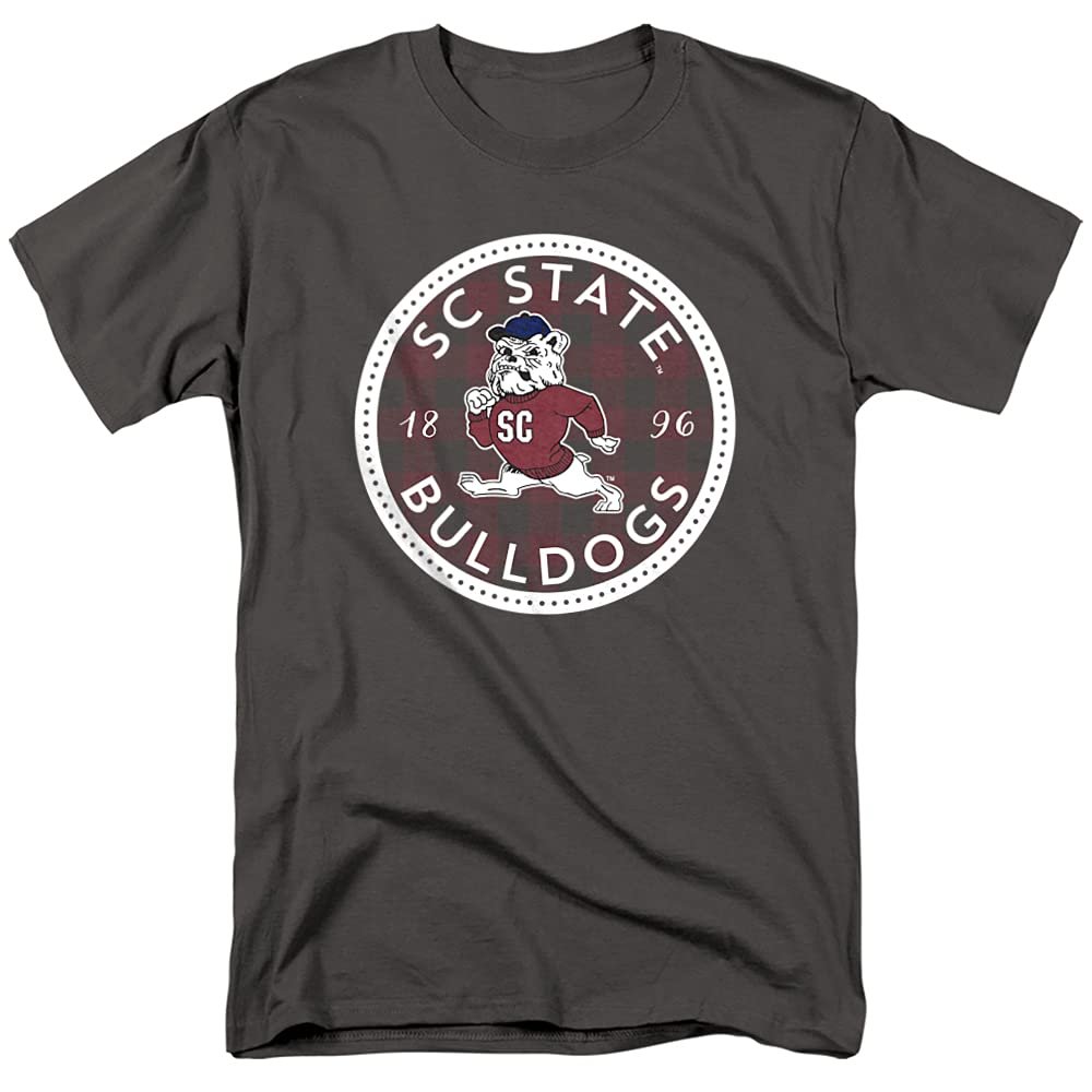 South Carolina State University Official Plaid Badge Unisex Adult T-Shirt, Plaid Badge, 5X-Large