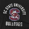 South Carolina State University Official Bulldogs Logo Unisex Adult T-Shirt, Black, 4X-Large view 2