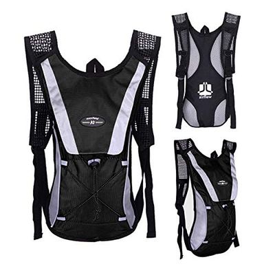 Edinstry Hydration Packs with 2L Water Bladder, Hydration Packs Black Backpack, Sports Outdoor Cycling Running, Proof for Men and Women, Cycling Sports Bags 1Pcs