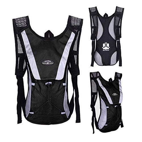 Edinstry Hydration Packs with 2L Water Bladder, Hydration Packs Black Backpack, Sports Outdoor Cycling Running, Proof for Men and Women, Cycling Sports Bags 1Pcs