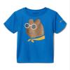 Columbia Youth Boys Grizzly Ridge Short Sleeve Graphic Shirt, Bright Indigo Bearly Shades, Large view 3