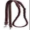 CHALLENGER Western 7 Feet Rolled Braided Brown Genuine Leather Grip Barrel Reins 805LR15BR view 1