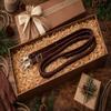 CHALLENGER Western 7 Feet Rolled Braided Brown Genuine Leather Grip Barrel Reins 805LR15BR view 4