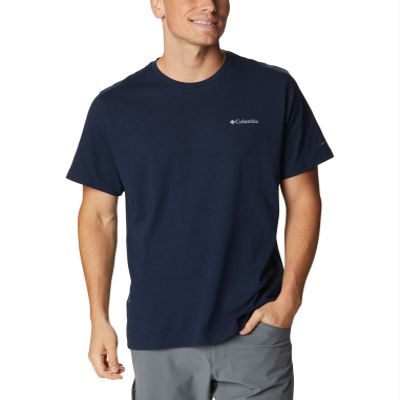 Columbia Mens Thistletown Hills Short Sleeve T-Shirt, Collegiate Navy Heather, 5X