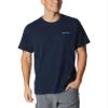 Columbia Mens Thistletown Hills Short Sleeve T-Shirt, Collegiate Navy Heather, 5X view 1