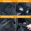 Guayma Airsoft Paintball Mask Tactical Full Face Cyberpunk Mask with Balaclava Headgear For CS Halloween Cosplay Costume Movie Props,BK view 4
