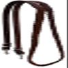 CHALLENGER Western 7 Feet Flat Braided Brown Genuine Leather Grip Barrel Reins 805LR16BR view 1