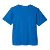 Columbia Youth Boys Grizzly Ridge Short Sleeve Graphic Shirt, Bright Indigo See You Outside, Small view 2
