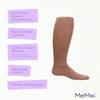 MeMoi Soft Pima Cotton Tights for Girls, Soft and Lightweight Opaque Tights for girls - Sizes 8 to 16, Toasted Almond, 10 view 3