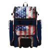 Boombah Catchers Superpack Hybrid Rolling Bat Bag - USA Old Glory Navy/Red/White - Wheeled & Backpack Version view 1