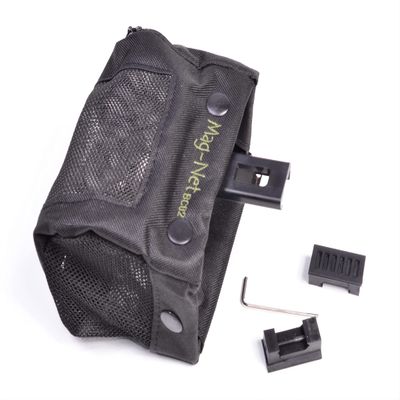 BC02 Heavy Duty Heat Resistant Range Brass Case Catcher Bag with Steel Wire Frame Screen Mesh and QD Quick Detach Picatinny Rail Mount