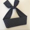 Headband Hachimaki 37" L Martial Arts Sports Sevenberry Brand Star Cotton/Navy Blue view 3