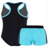 YONGHS Kids Girls Summer Swimsuit Bikinis Swimwear Tankinis Jumpsuit with Boyshorts 2Pcs Bathing Suit Blue 14 view 4