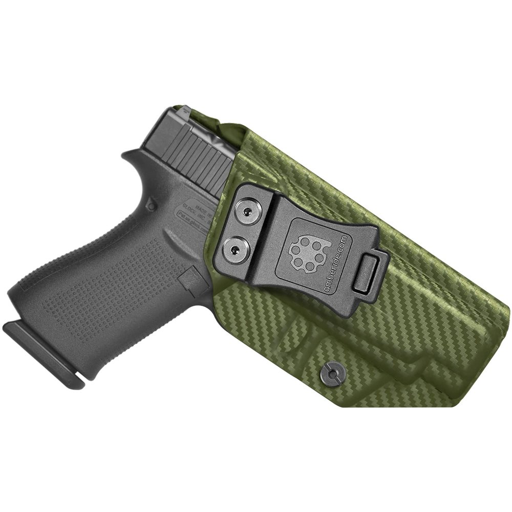 Amberide Glock 48 IWB Holster, Kydex-Boltaron Inside Waistband Holster for Glock 48 9mm, Quick Draw, Secure Retention, Adjustable 0-30 Cant