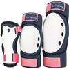 Dark Lightning Kids/Junior/Youth Knee Pads Elbow Pads Wrist Guards 3 in 1 Protective Gear, for Skateboard,Roller Skate,Inline,Cycling,MTB Bike,Scooter(Pink,L) view 1