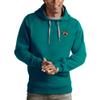 Antigua Men's Teal Jacksonville Jaguars Logo Victory Pullover Hoodie view 1