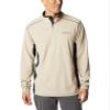 Columbia Mens Klamath Range II Half Zip Fleece Jacket, Ancient Fossil/Black, Large view 3