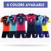 Official Soccer Jersey for Men Adults Kids Custom Soccer Shirt and Shorts with Any Name Number Logo Sapphire Blue view 2