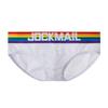 JOCKMAIL Low waist Mesh Underwear Men Men's Briefs Male Underpants Panties (Large, White) view 1