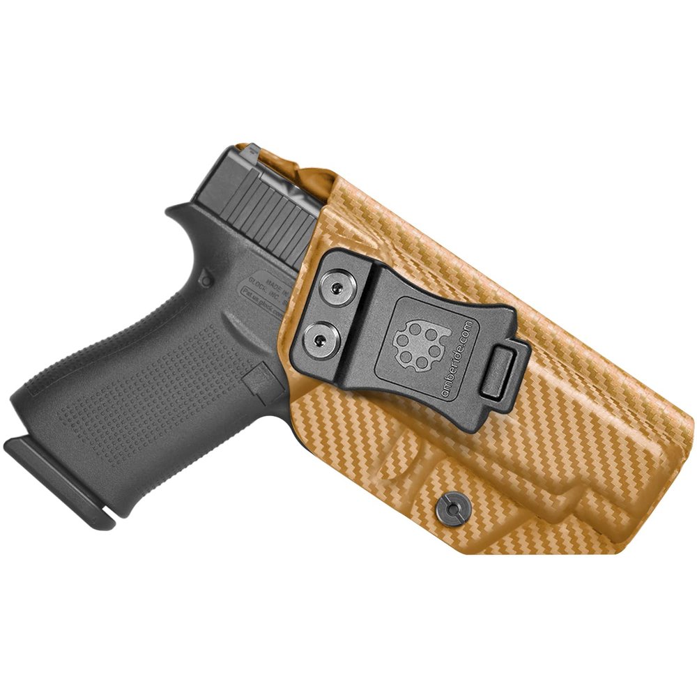 Amberide Glock 48 IWB Holster, Kydex-Boltaron Inside Waistband Holster for Glock 48 9mm, Quick Draw, Secure Retention, Adjustable 0-30 Cant