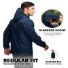 SWISSWELL Mens Waterproof Windbreaker Rain Jacket Lightweight Packable Raincoat with Hood for Golf Hiking Travel Navy XL view 4