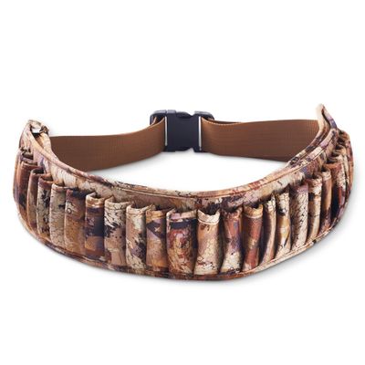 Rig'Em Right Waterfowl Neoprene Shell Belt with Quick Access Ammo Slots, Zippered Internal Pockets, Soft Fleece Lining and More (Gore Optifade Marsh)
