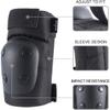 Adult/Child Knee Pads Elbow Pads Wrist Guards 3 in 1 Protective Gear Set for Skateboarding Inline Roller Biking Roller Skating Cycling Outdoor Sports Black XL view 3