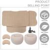 FAVOMOTO 1set Split Car Inflatable Bed Travel Sleeping Pad for Back Seat Flocking Material Pump Easy to Install Car Mattress for Camping and Leisure view 3