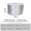 Boundless Voyage Titanium Hanging Pot for Outdoor Camping Backpacking Hiking Ultralight Portable Cooking Pot Camp Kitchen Cookware 1300ML/1950ML/2900ML (1950ml (65 fl oz)) view 3