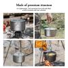 Boundless Voyage Titanium Hanging Pot for Outdoor Camping Backpacking Hiking Ultralight Portable Cooking Pot Camp Kitchen Cookware 1300ML/1950ML/2900ML (1950ml (65 fl oz)) view 4