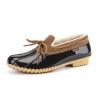 GAWBAW Flat Duck Shoes for Women - Slip On Waterproof Winter Ankle Rain Boots Short Garden Shoes view 1
