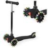 Best Choice Products Kids Mini Kick Scooter Toy w/Light-Up Wheels, Height Adjustable T-Bar, Foot Break - Black view 1