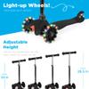 Best Choice Products Kids Mini Kick Scooter Toy w/Light-Up Wheels, Height Adjustable T-Bar, Foot Break - Black view 2