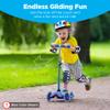 Best Choice Products Kids Mini Kick Scooter Toy w/Light-Up Wheels, Height Adjustable T-Bar, Foot Break - Black view 3