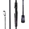 One Bass Fishing Pole 24 Ton Carbon Fiber Casting and Spinning Rods - Two Pieces, SuperPolymer Handle Fishing Rod for Bass Fishing -Black-Spin-6'0" view 1