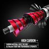 One Bass Fishing Pole 24 Ton Carbon Fiber Casting and Spinning Rods - Two Pieces, SuperPolymer Handle Fishing Rod for Bass Fishing -Black-Spin-6'0" view 4
