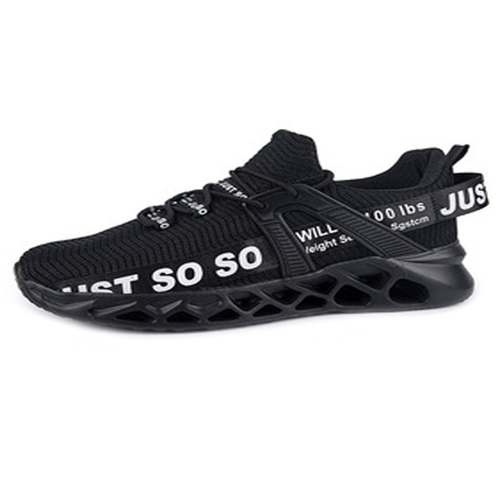 Legou Black Mens Running Shoes Lightweight Breathable Fashion Sneakers Casual Walking Athletic Tennis Gym Sports Shoes 42 /US8.5