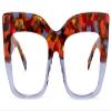 Zeelool Stylish Thick Cat Eye Blue Light Blocking Glasses for Women Charmaine ZOA01901-18 Light-Purple view 1