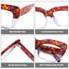 Zeelool Stylish Thick Cat Eye Blue Light Blocking Glasses for Women Charmaine ZOA01901-18 Light-Purple view 3