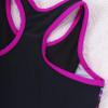 renvena Girl's 2 Piece Tankini Sets Front Zipper Swim Bodysuit with Shorts Bathing Suit Swimwear Beachwear Rose Red 14 view 4