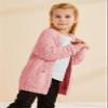 CNJFJ Girls Kids Casual Cardigans Sweaters Open Front Knitted Sweater Outwears with Pockets Pink view 2