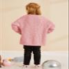 CNJFJ Girls Kids Casual Cardigans Sweaters Open Front Knitted Sweater Outwears with Pockets Pink view 4
