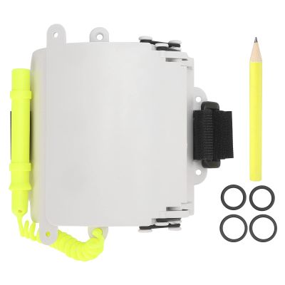 EVTSCAN Diving Wrist Writing Slate Underwater Adjustable Write Slate with Pencil Dive Accessory