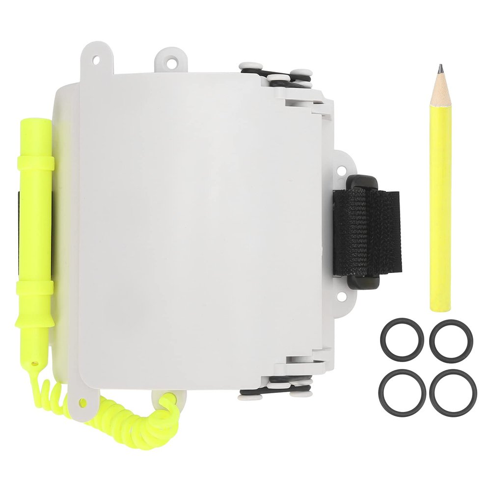 EVTSCAN Diving Wrist Writing Slate Underwater Adjustable Write Slate with Pencil Dive Accessory